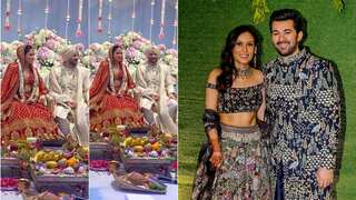 Sunny Deol's son Karan Deol ties the knot with Drisha Acharya. Watch adorable moments from wedding