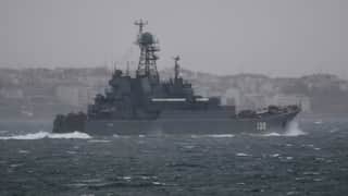Major escalation as Russian warship accused of firing flare ammo at German helicopter