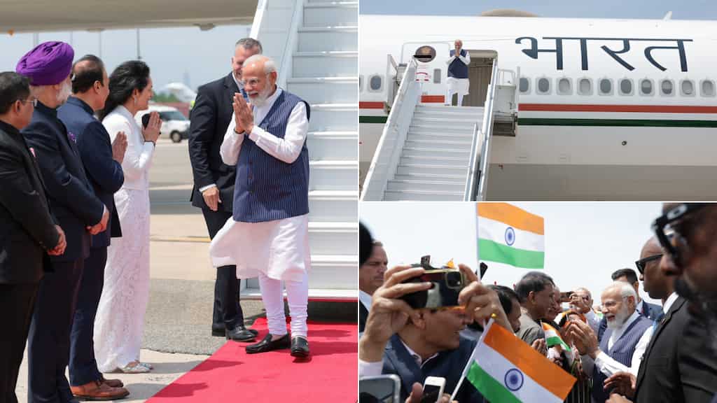 PM Modi lands in New York, begins his landmark first state visit to US