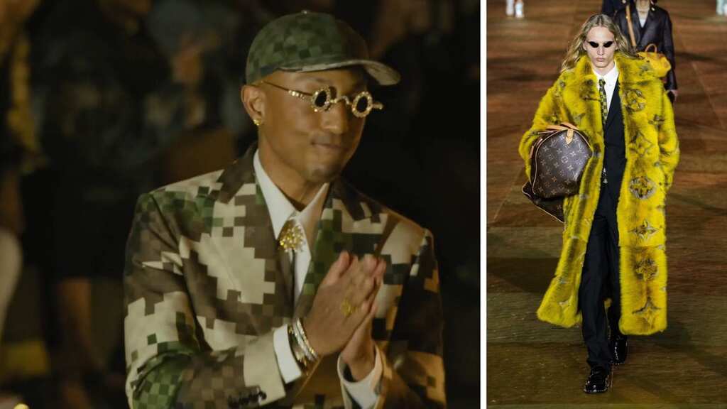 Pharrell Williams brings gospel party to Paris' oldest bridge as he debuts as Louis Vuitton designer