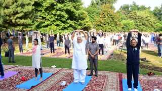 International Yoga Day: Lieutenant Governor Manoj Sinha leads celebrations in Jammu and Kashmir