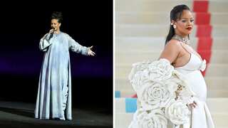 Rihanna (with baby bump) steals show at Pharrell Williams’ Louis Vuitton Mens' campaign debut