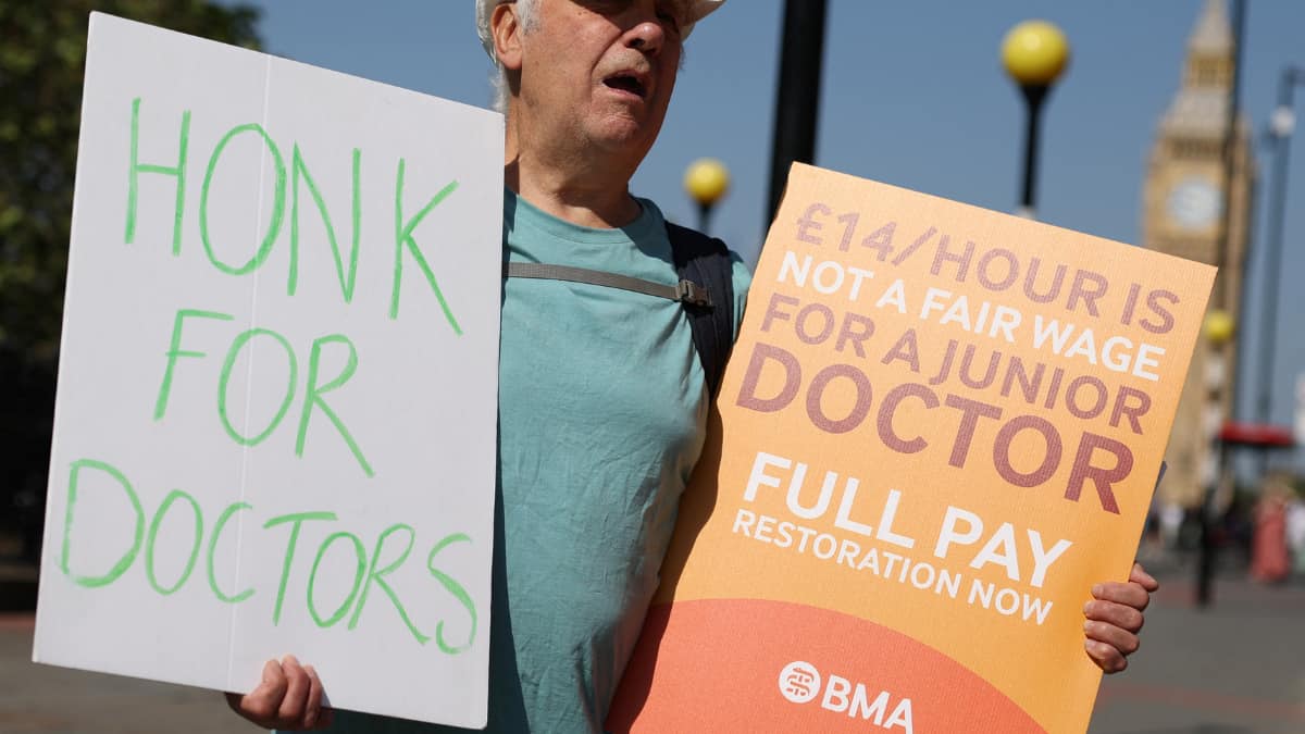 Sunak’s health woes: Junior doctors in England to strike for five days ahead of election