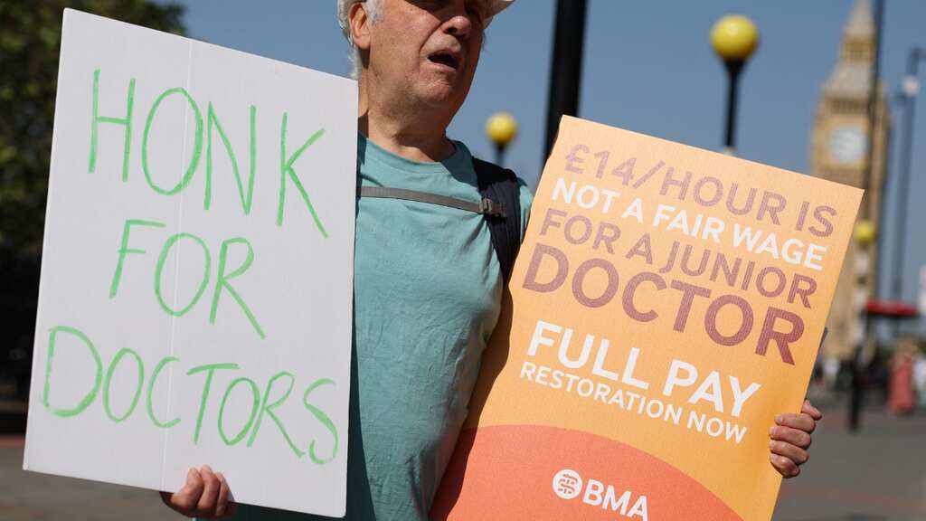 Sunak’s health woes: Junior doctors in England to strike for five days ahead of election