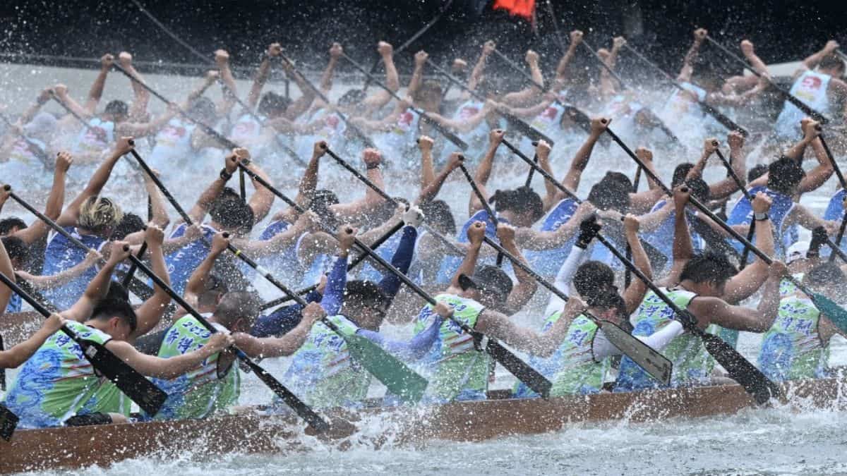 The dragon boat race