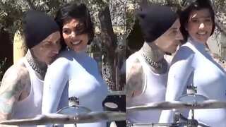 Kourtney and Travis reveal the sex of their baby in the most rocking way - Watch