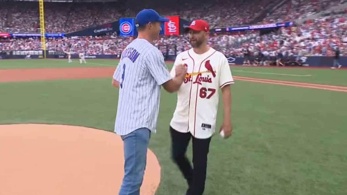 Ashes 2023: James Anderson, Nathan Lyon throw ceremonial pitches during MLB London game - WATCH