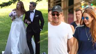 Mad Men co-stars Jon Hamm and Anna Osceola tie the knot at the same spot the series finale was filmed