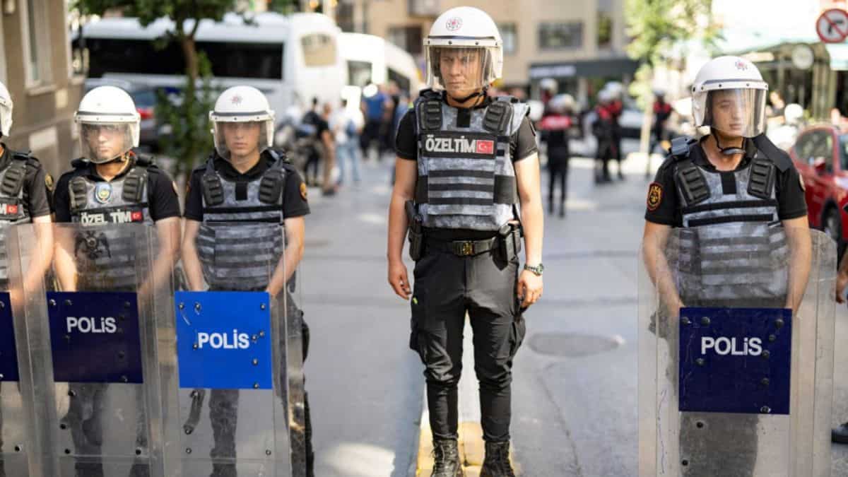 High security in the area