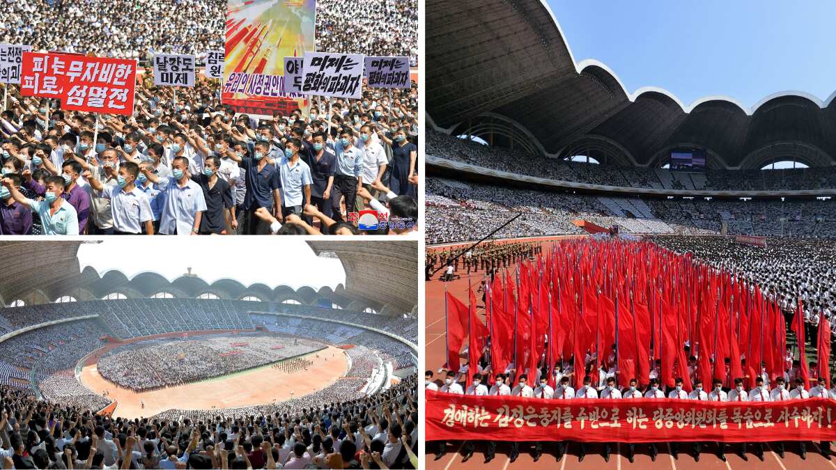 In pics | 'Vow of revenge': North Koreans rally to mark 73rd ...