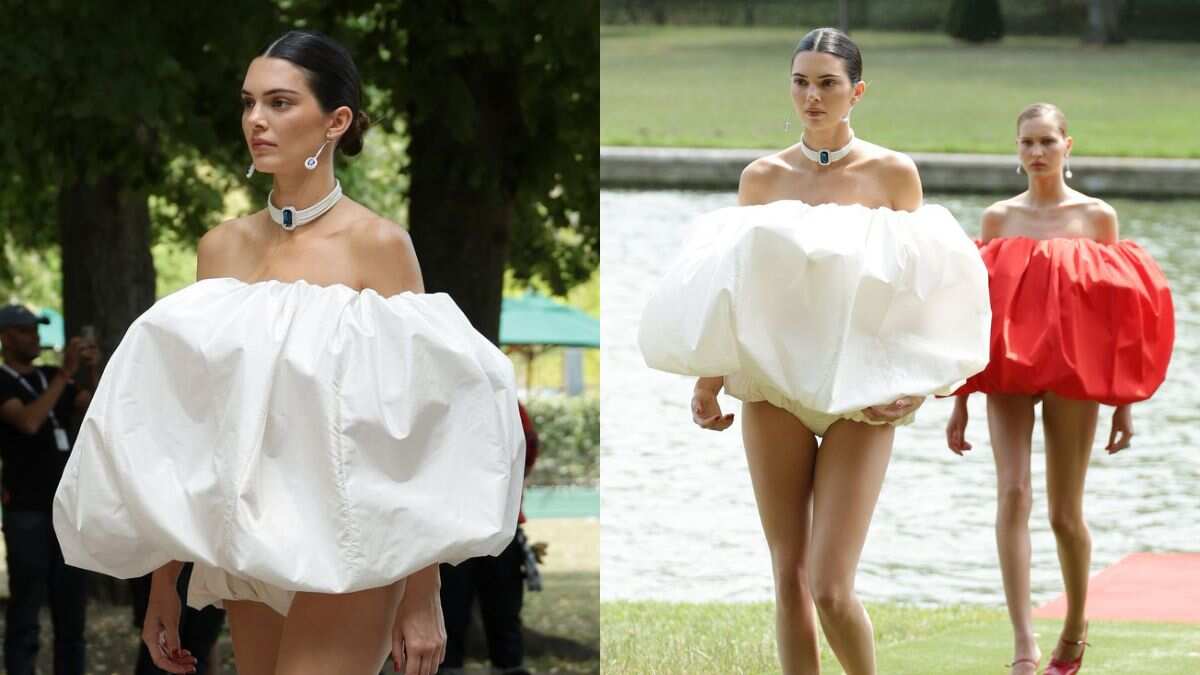 Kendall Jenner brutally trolled for her 'diaper' outfit at Jacquemus' Versailles show Kendall Jenner brutally trolled for her 'diaper' outfit at Jacquemus' Versailles show