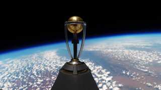 ICC reveals ODI World Cup trophy in space