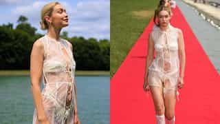 Gigi Hadid stuns in lace lingerie at Jacquemus S/S 2024 runway in Versailles