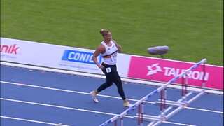 Belgian shot putter Jolien Boumkwo runs in 100m hurdle to save country from getting disqualified - WATCH