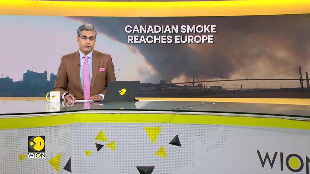 Canadian wildfire smoke reaches Europe; emissions hit record