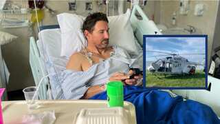 New Zealand surfing legend Maz Quinn hospitalised after dramatic wipeout at Mahia