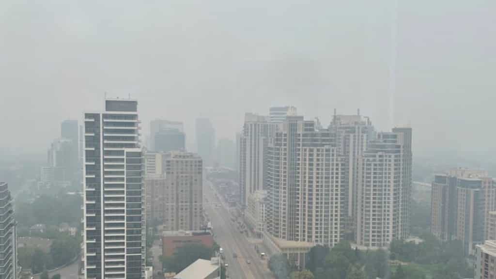 Toronto becomes most polluted major city as Canada wildfires put millions at risk