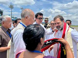 Manipur violence: Rahul Gandhi visits relief camp in Imphal to meet affected people