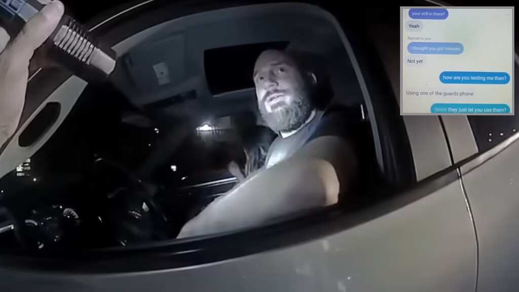 WATCH | Shocking moment drunk paedophile is caught with pants unzipped and 6 children in car
