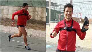 WATCH | Spanish man sprints 100 metres in high heels, sets new world record
