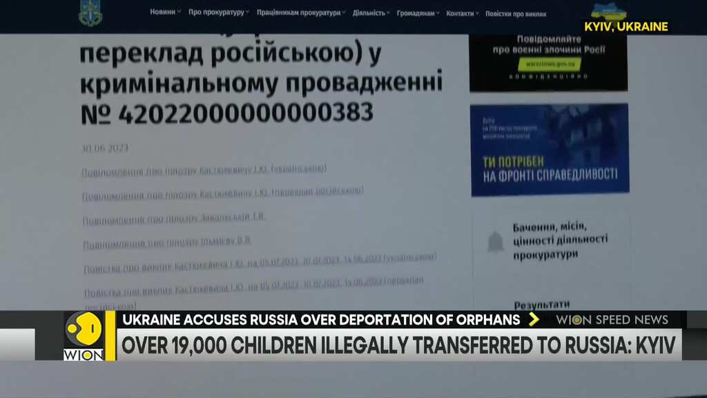 Ukraine accuses Russia over deportation of orphans
