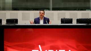 Greek leftist leader Alexis Tsipras resigns as Syriza party leader after crushing poll defeat