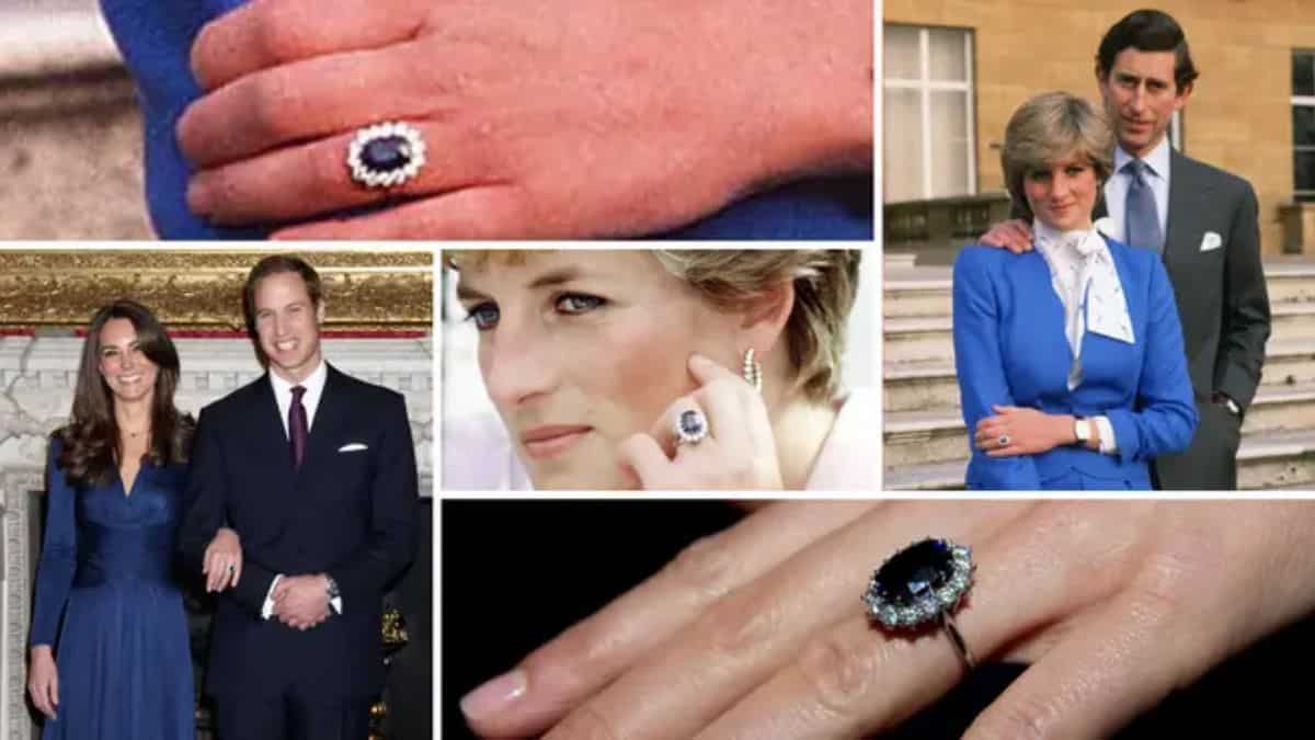 The sapphire and diamond engagement ring