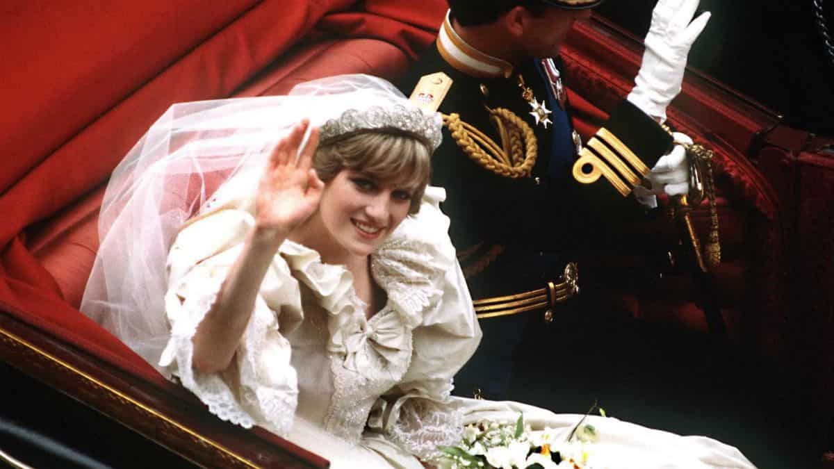 The Spencer tiara that she wore on her wedding day