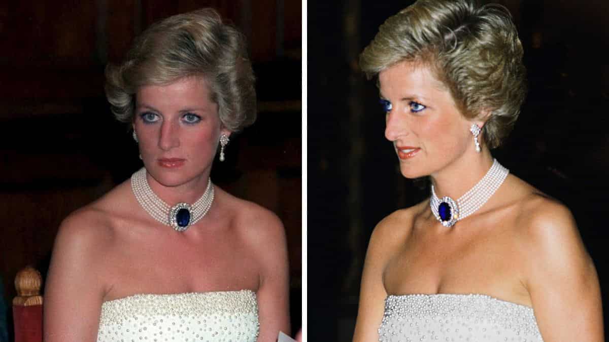 The sapphire and pearl choker