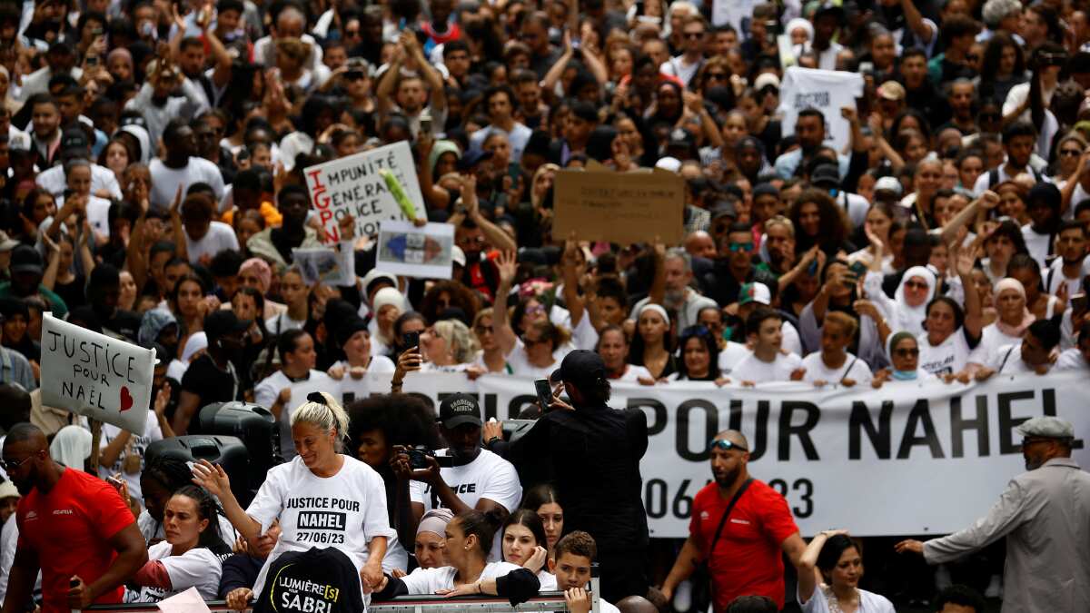 'They are using Nahel as excuse': Fatally shot teen's grandmother hits out at violent protesters 'They are using Nahel as excuse': Fatally shot teen's grandmother hits out at violent protesters