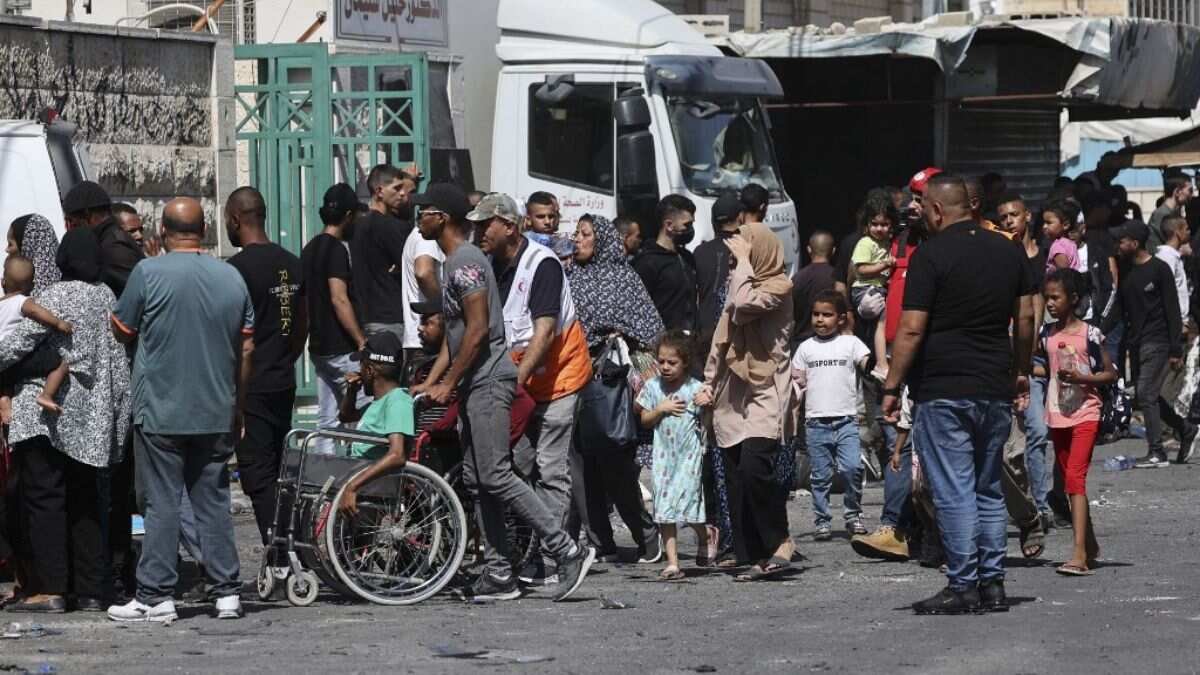 Around 3,000 people left their homes