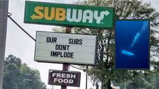 Too soon? Subway's insensitive 'our subs don't implode' sign after Titan tragedy angers netizens