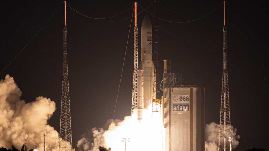 Europe's Ariane-5 rocket blasts off into space one last time