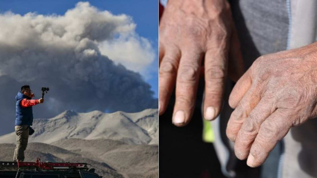 Ash, gas and smoke rise from Ubinas
