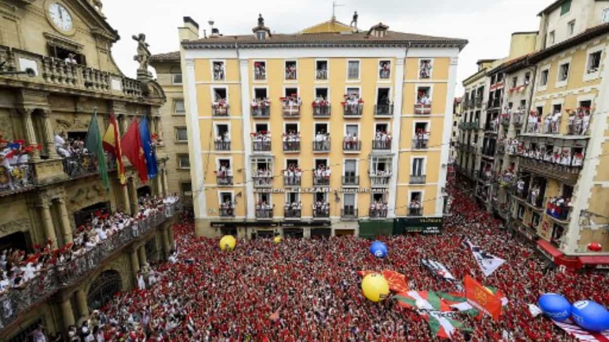 Revelers gather to celebrate Chupinazo