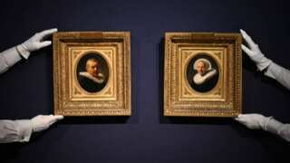 Last known pair of Rembrandt portraits fetches $14 million at auction