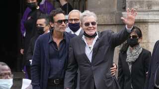 French actor Alain Delon’s children accuse his companion of bullying, dog cruelty
