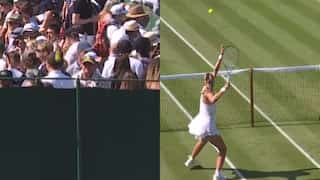 Wimbledon 2023: Spectator gets hit by ball from different court in bizarre incident - WATCH