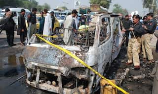 LPG cylinder blast in passenger van kills seven people in Pakistan