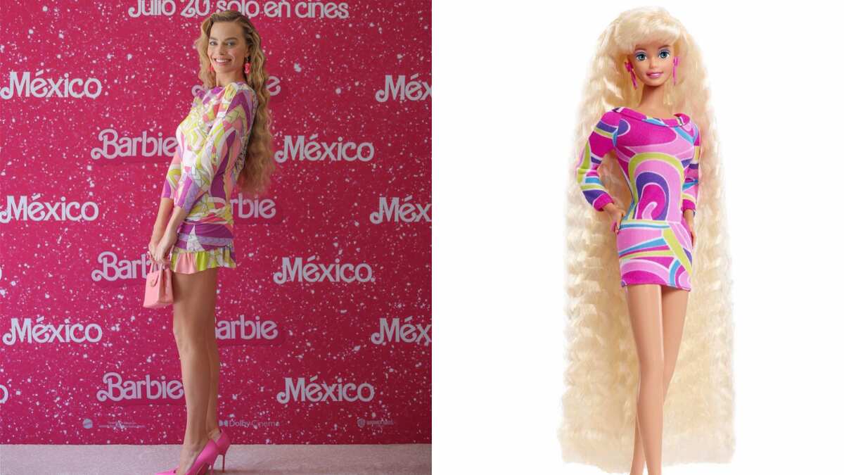 She crimps her hair like Barbie's