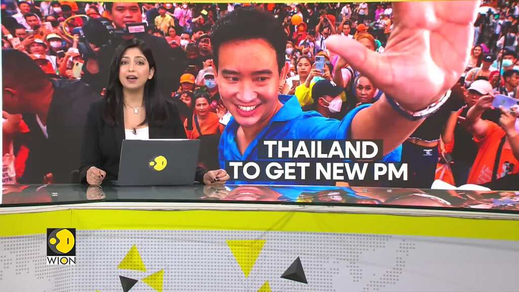 Thailand PM frontrunner Pita Lomajaroenrat rallies supporters ahead of vote