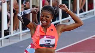 Gabby Thomas posts world-leading 21.60 to claim US women's 200m title at US Athletics Championship