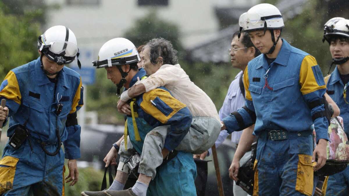 Evacuating residents