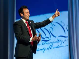 Presidential hopeful Vivek Ramaswamy now tied with Ron DeSantis at second in GOP primary: Poll