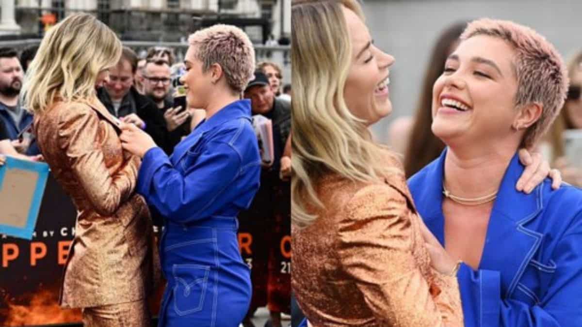 Oppenheimer premiere: Florence Pugh saves co-star Emily Blunt from wardrobe malfunction