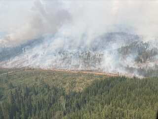 Recent Canadian wildfires sending plumes of unhealthy smoke into US