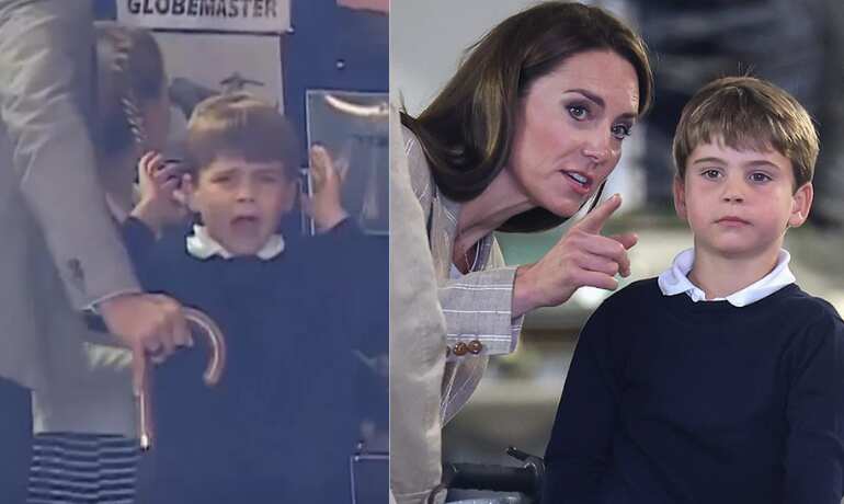 Prince Louis attracts all the eye with his goofy reaction at military air show Prince Louis attracts all the eye with his goofy reaction at military air show
