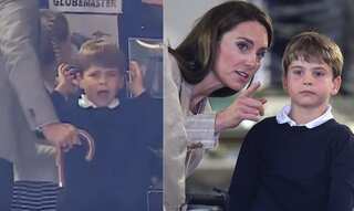 Prince Louis attracts all the eye with his goofy reaction at military air show