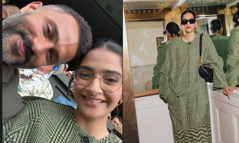 Wimbledon men’s singles final 2023: Sonam Kapoor watches Djokovic vs Alcaraz match with Anand Ahuja
