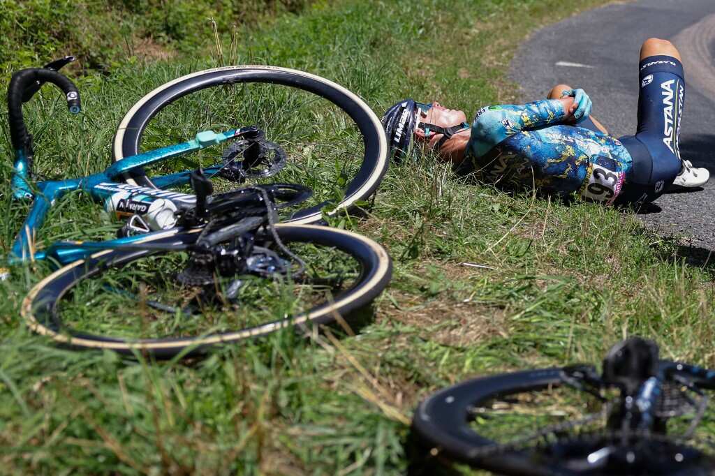 Tour de France: Cheeky selfie leads to huge crash, several riders fall - WATCH Tour de France: Cheeky selfie leads to huge crash, several riders fall - WATCH